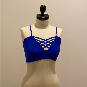 Blue Sports Bra